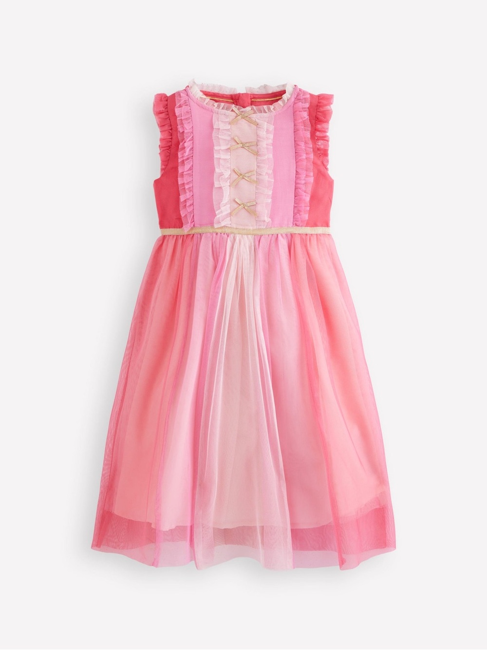 Mini Boden Panelled Frill Tulle Dress